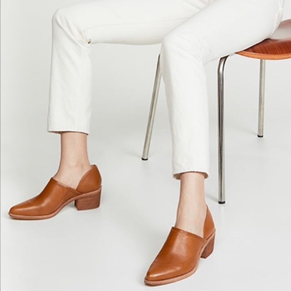 MADEWELL THE BRADY LOWCUT BOOTIES BROWN LEATHER